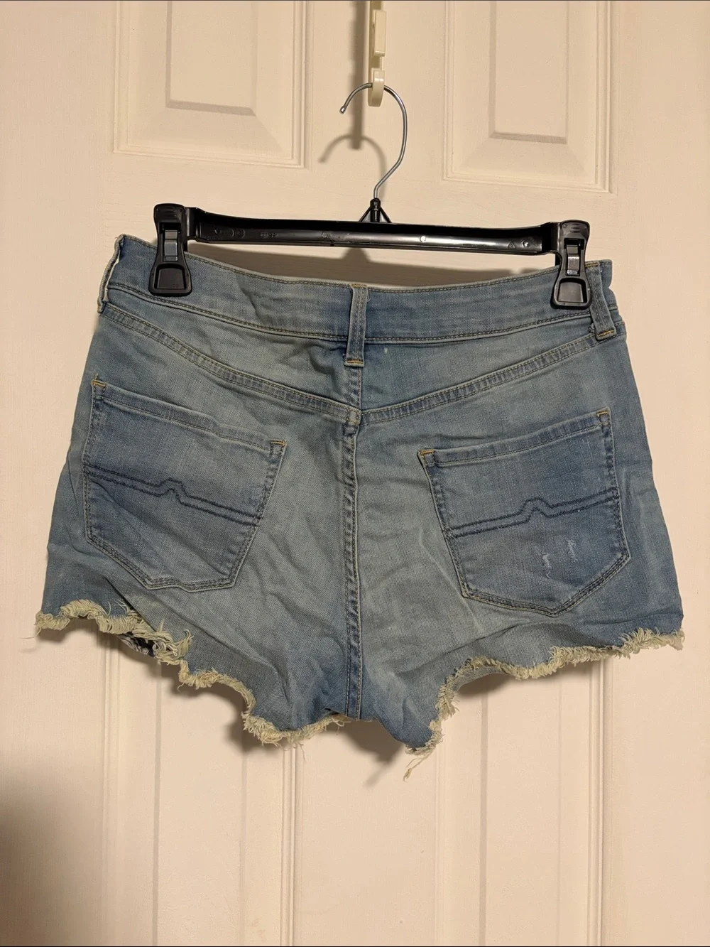 Distressed Denim Shorts